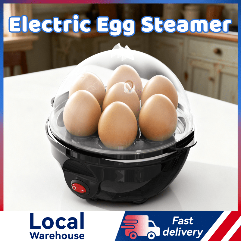 TEMU Heymyth Electric Egg Steamer - One-button Operation For Quick Foolproof Cooking, Easy Clean, Black (black)