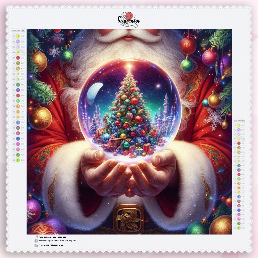 AXBYE Kit De Peinture Diaant Père Noël Pour Adultes, Peinture Diaant