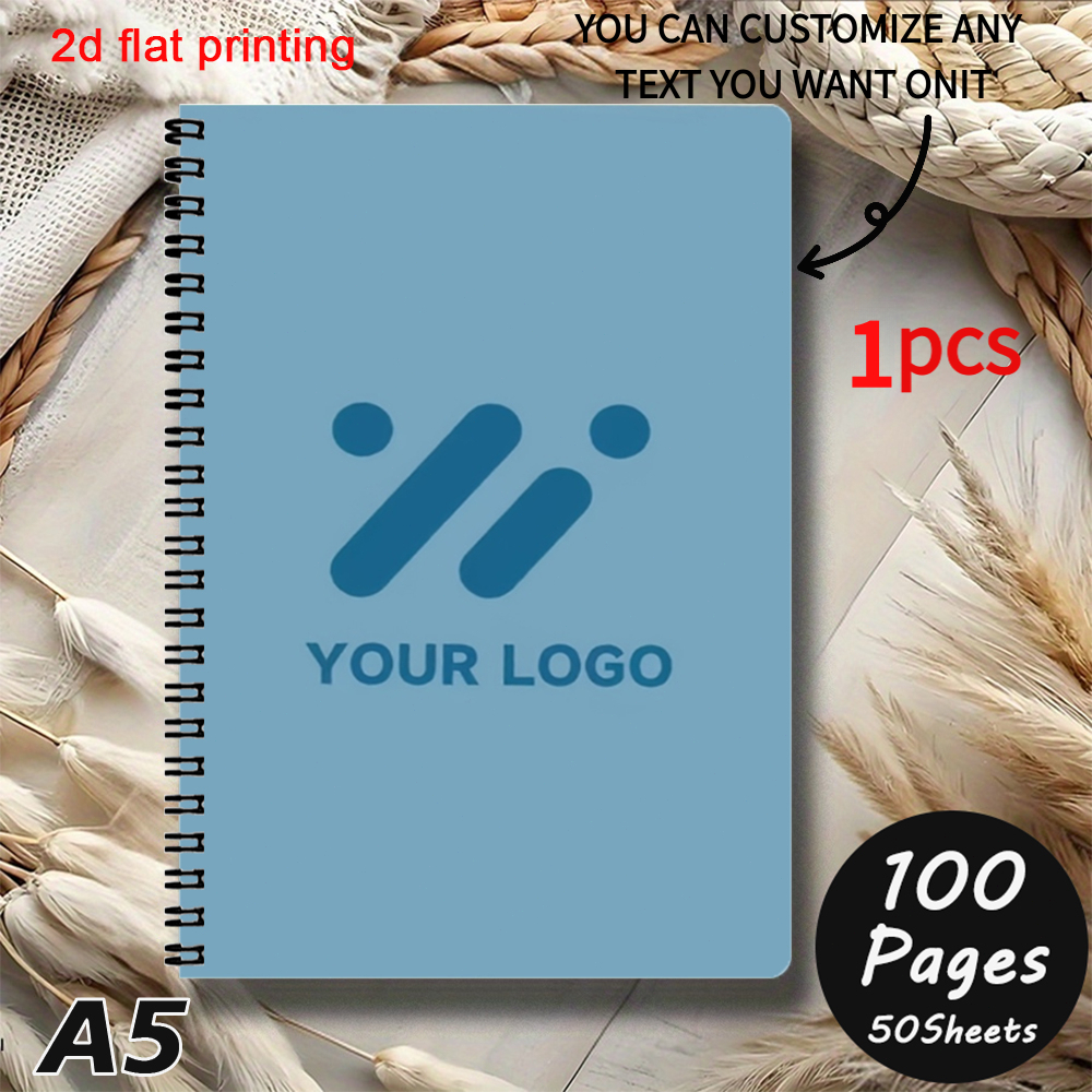 TEMU Custom Notebook | Personalized Diary With Logo Or Image, Made Of Paper Material, With Lined Pages, Ideal For Offices, Corporate Events, Business