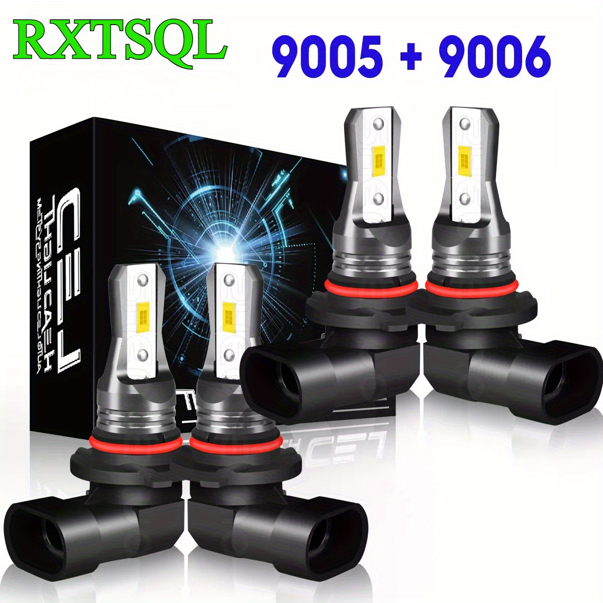 

Compatible For Chevrolet Silverado 1500 2500 Led Fog , 9005+9006 Fog Kit, 6500k , And , 4 Bulbs, Battery