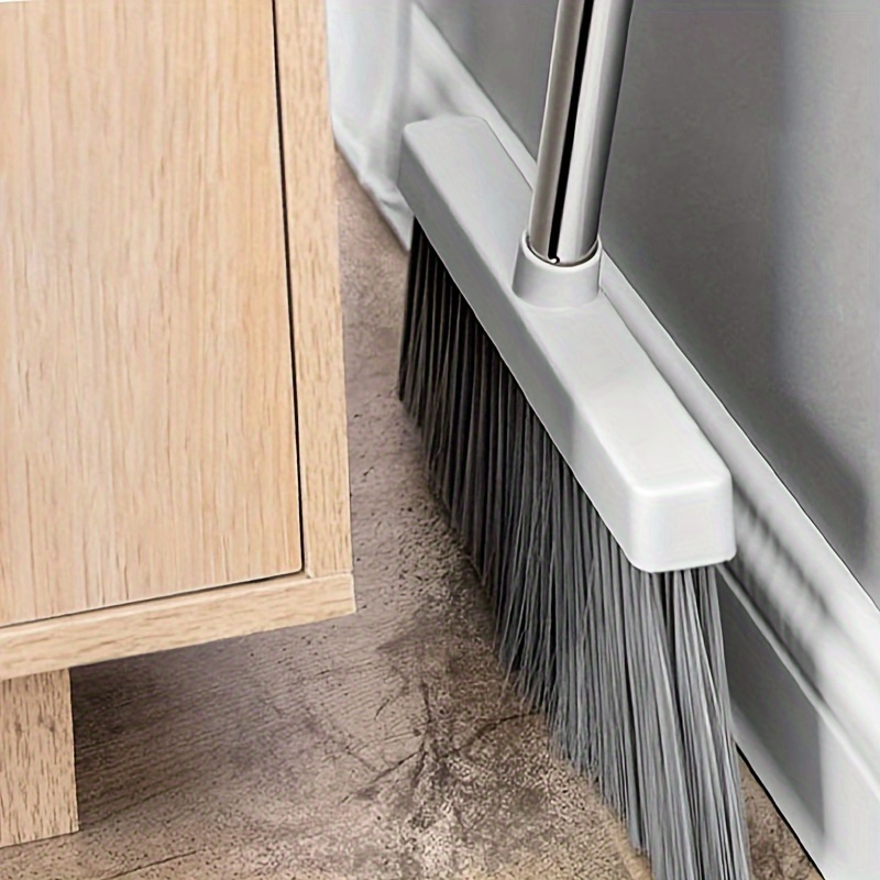 sturdy indoor broom and dustpan set with collapsible stainless steel handle soft bristles for hard floors for home   office living room essential cleaning products practical sweeping kit Product details 4