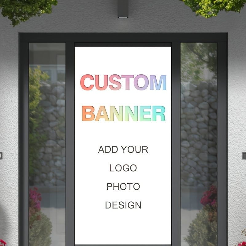 E-shop 2D Flat, 2D Flat - 2D Türbanner 2D Flat, 2D Flat - 2D Türbanner, 1 Stück anpassbares Türbanner mit Ihrem eigenem Foto und Design, für eine
