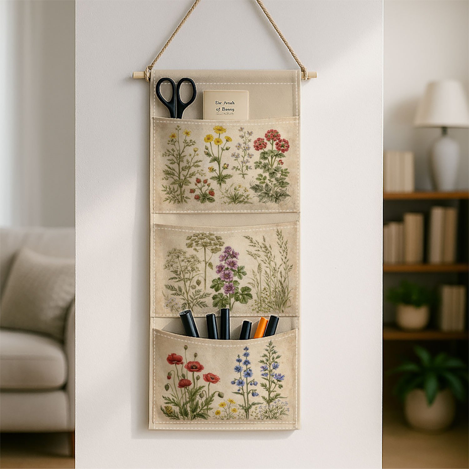 TEMU 1pc Design Hanging Storage Organizer For Wall Or Door, Ideal For Bedroom And Entryway Decorative Storage