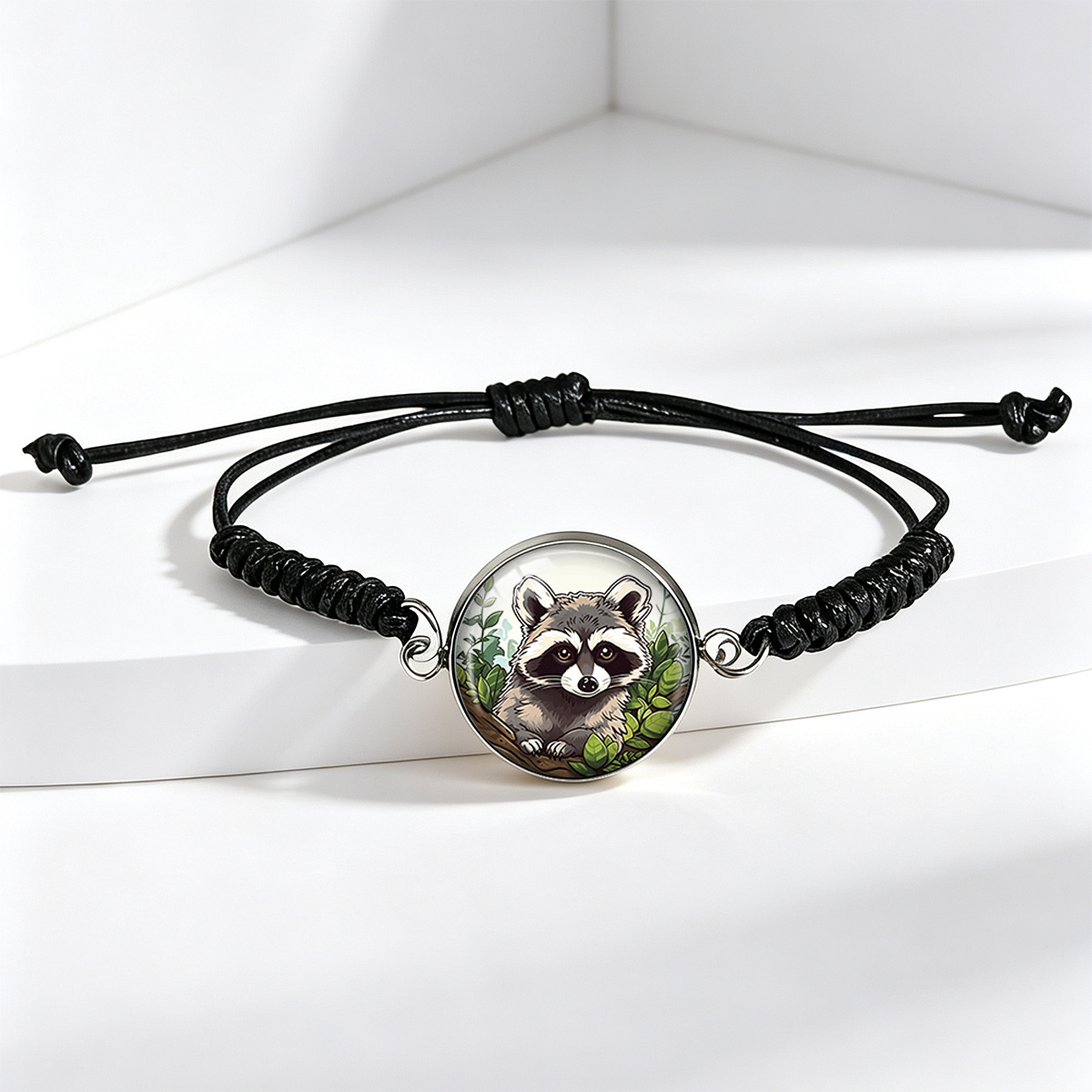 Unisex Adjustable Embossed Winged Warrior Art Pattern Bracelet