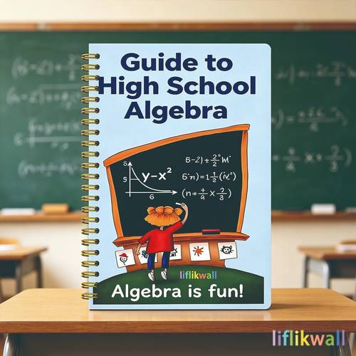 1pc high school algebra workbook spiral bound math with practice exercises compact portable suitable for students teachers practice workbook for school use daily study planner pages