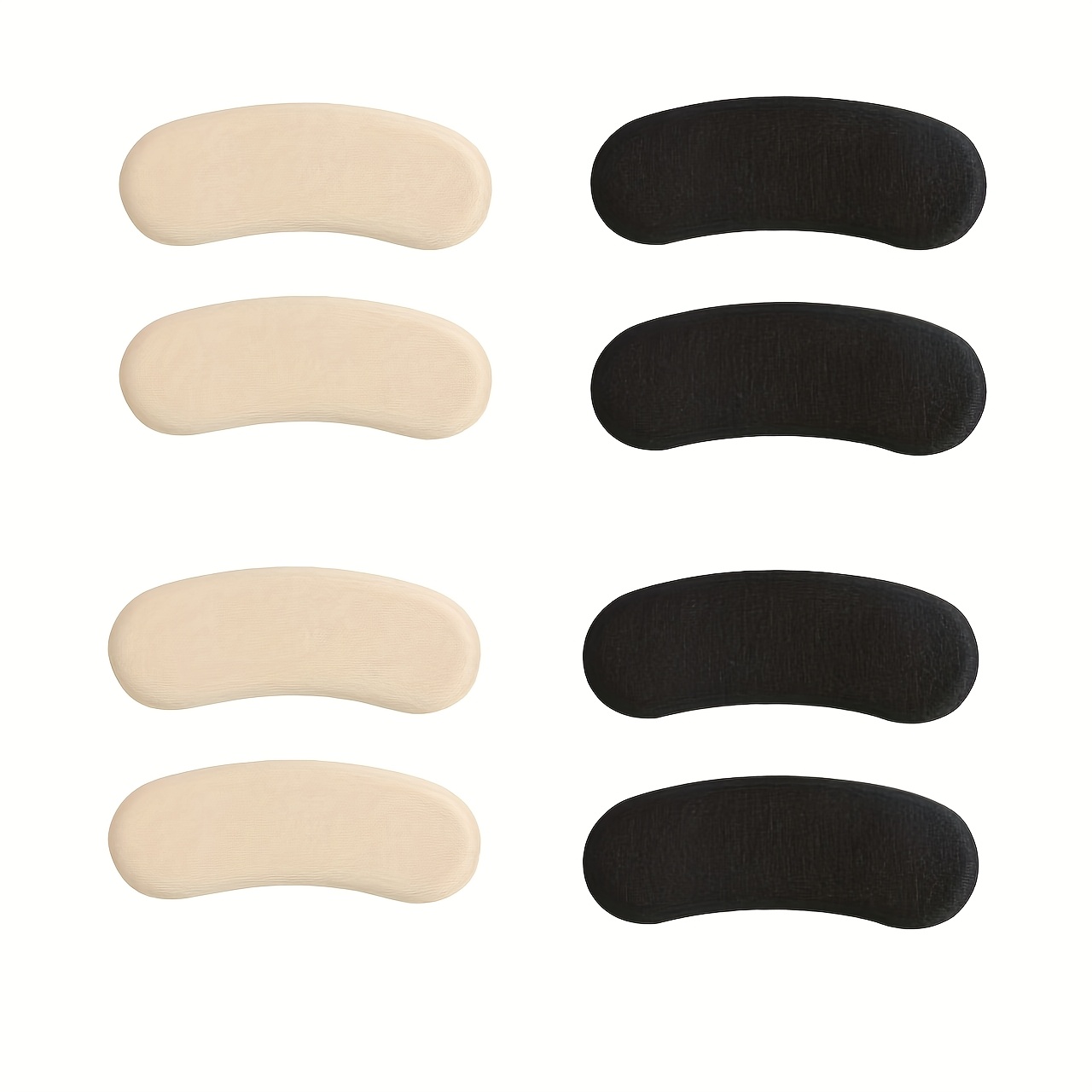 8pcs Of Self-adhesive Invisible Heel Pads, Thick, Soft, Breathable, Anti-friction And Anti-slip Sponge Heel Pads