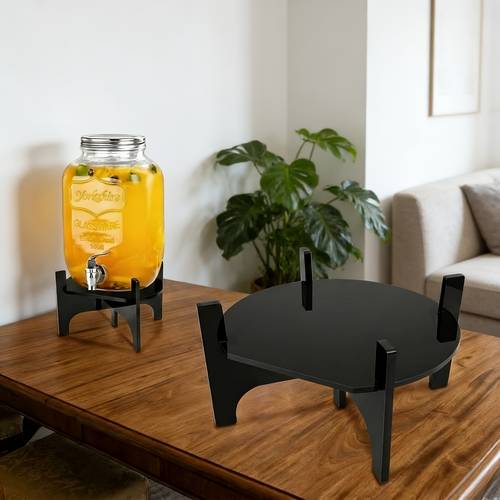 black acrylic container holder home countertop support stand vase tray removable bracket upright display rack