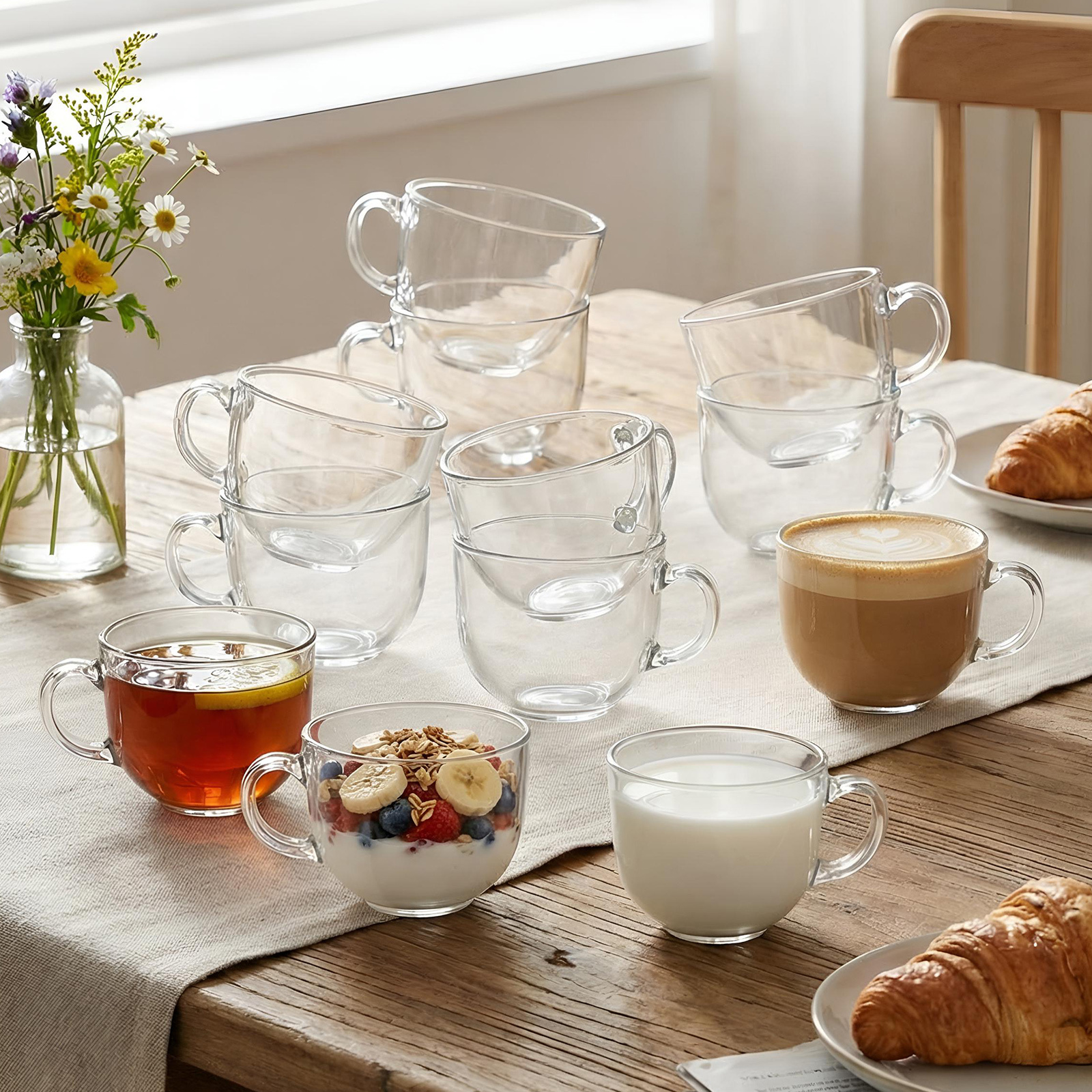 bulk glass mugs sold on Temu United States