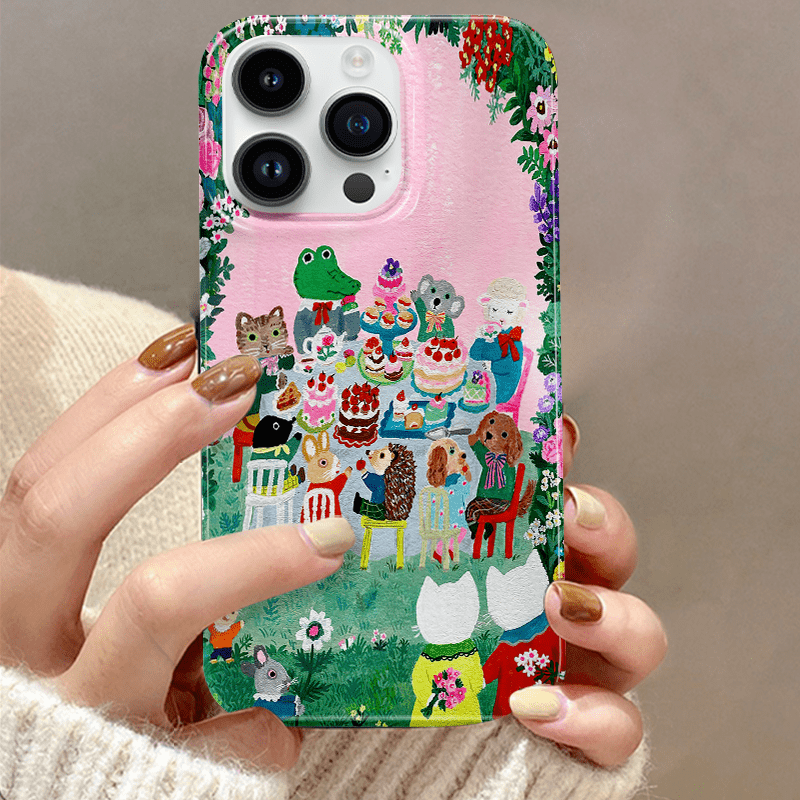 TEMU Phone Case - A And Artistic Cartoon-themed Phone Case Designed For For Iphone, Including The For Iphone 16/15/14/13/12/11/7/8/plus/pro//mini/ Xr