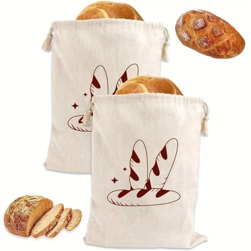 1 reusable linen bread bag food grade rectangular storage bag suitable for and homemade toast baking unbleached bread storage bag with drawstring closure with food contact safety high storage
