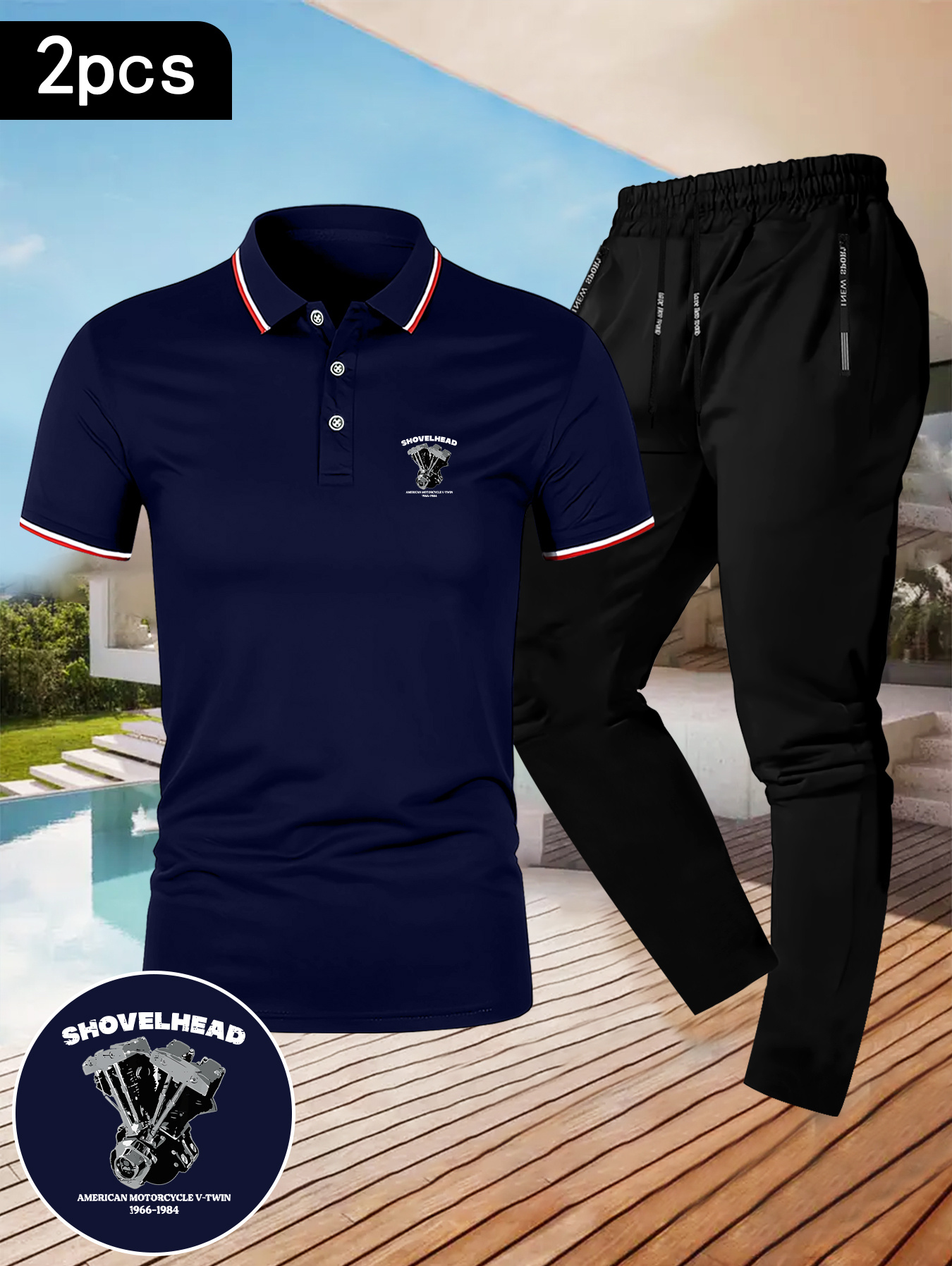 herren elegantes streifen textur hemd knöpfen hose casual Temu