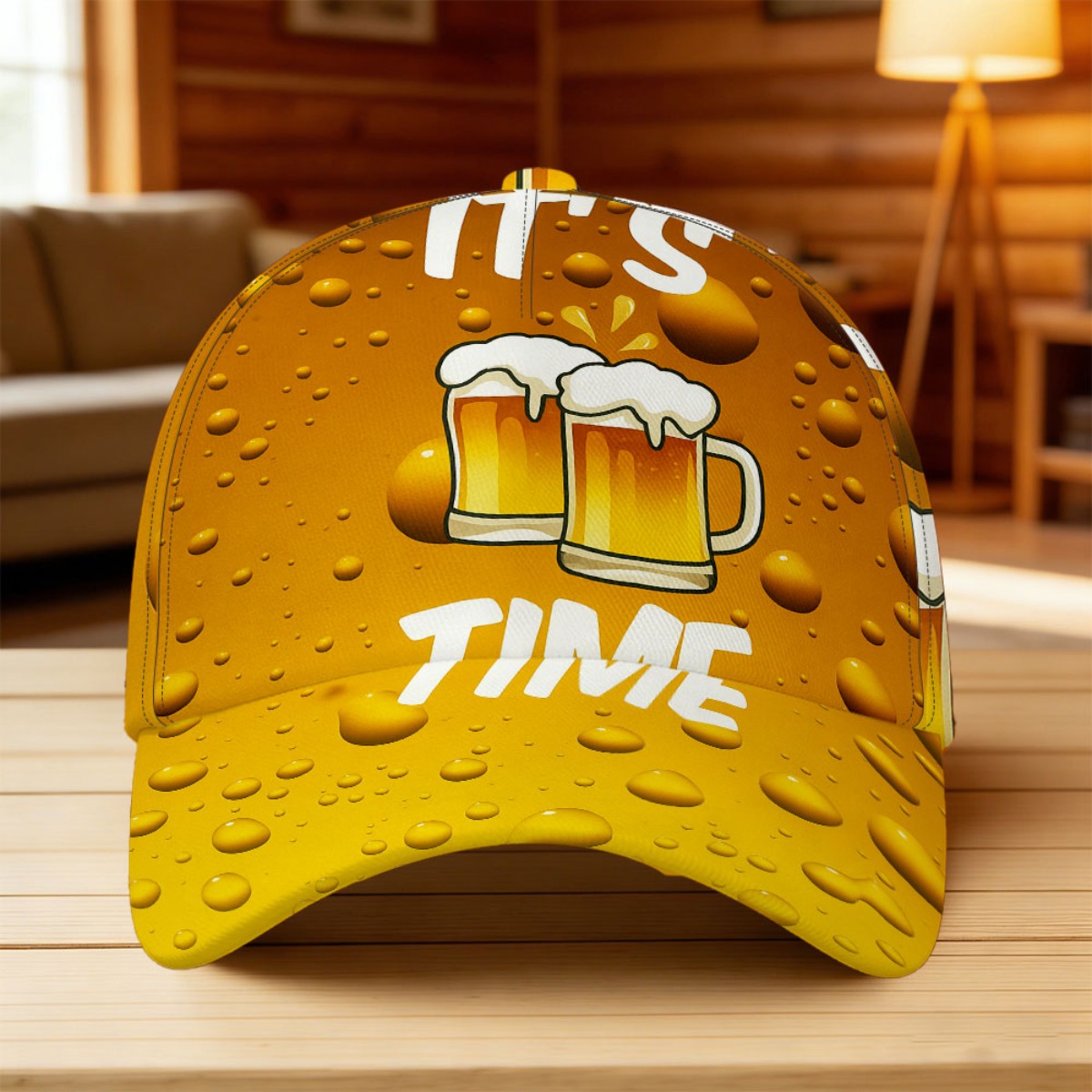 E-shop Retro-Baseballkappe mit Bierkrug-Aufdruck verstellbarem Snapback-Verschluss – Leicht, atmungsaktiv, geeignet für Damen & Herren, passend für
