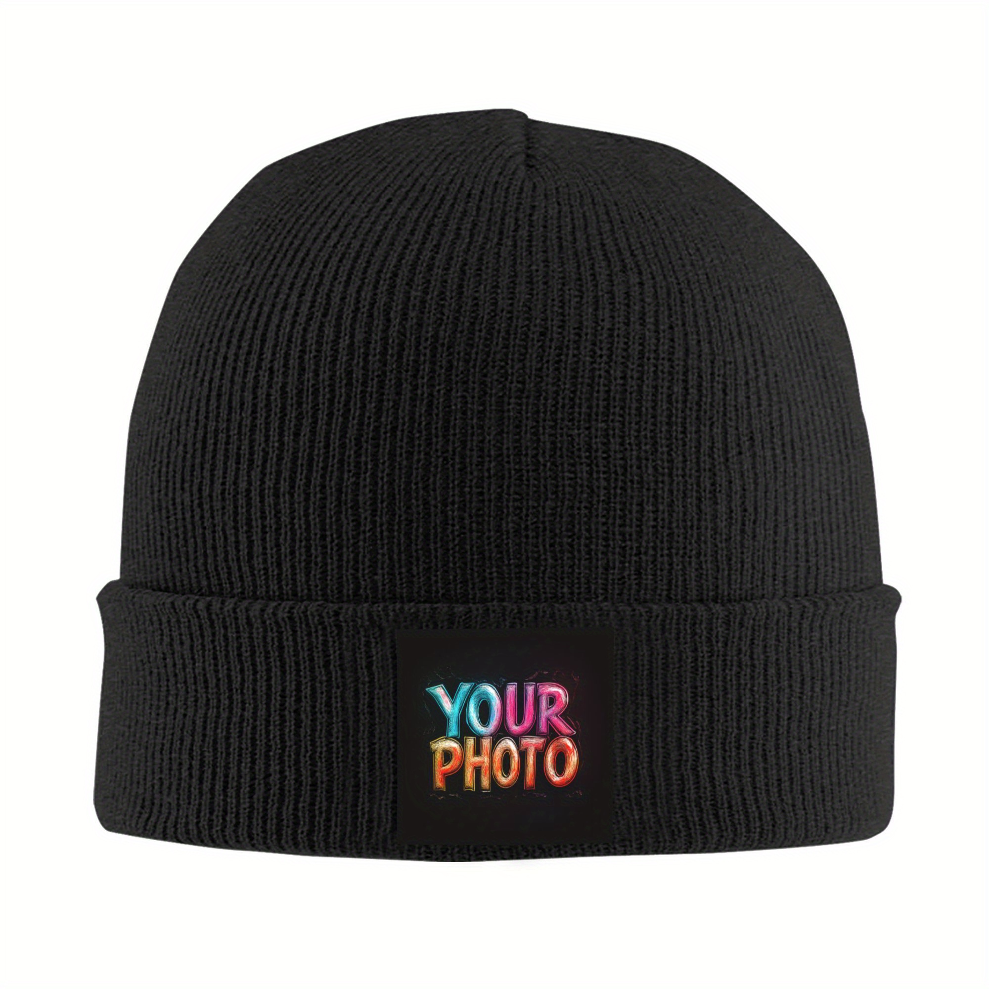 TEMU 1pc Customizable Snapless Pee Cap - Personalized Photo/text/logo, Breathable Polyester, Bathroom & Gym Hat For Corporate Branding, Promotional