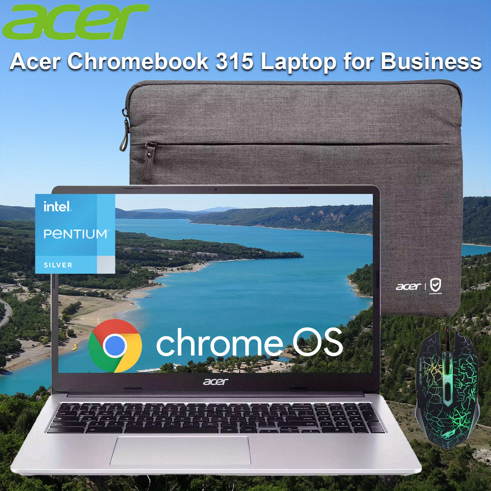 Laptop, HD Newest Business Laptop *-Core N6000, 4GB LPDDR4X  Up to 384GB Storage (128GB eMMC+256GB SD