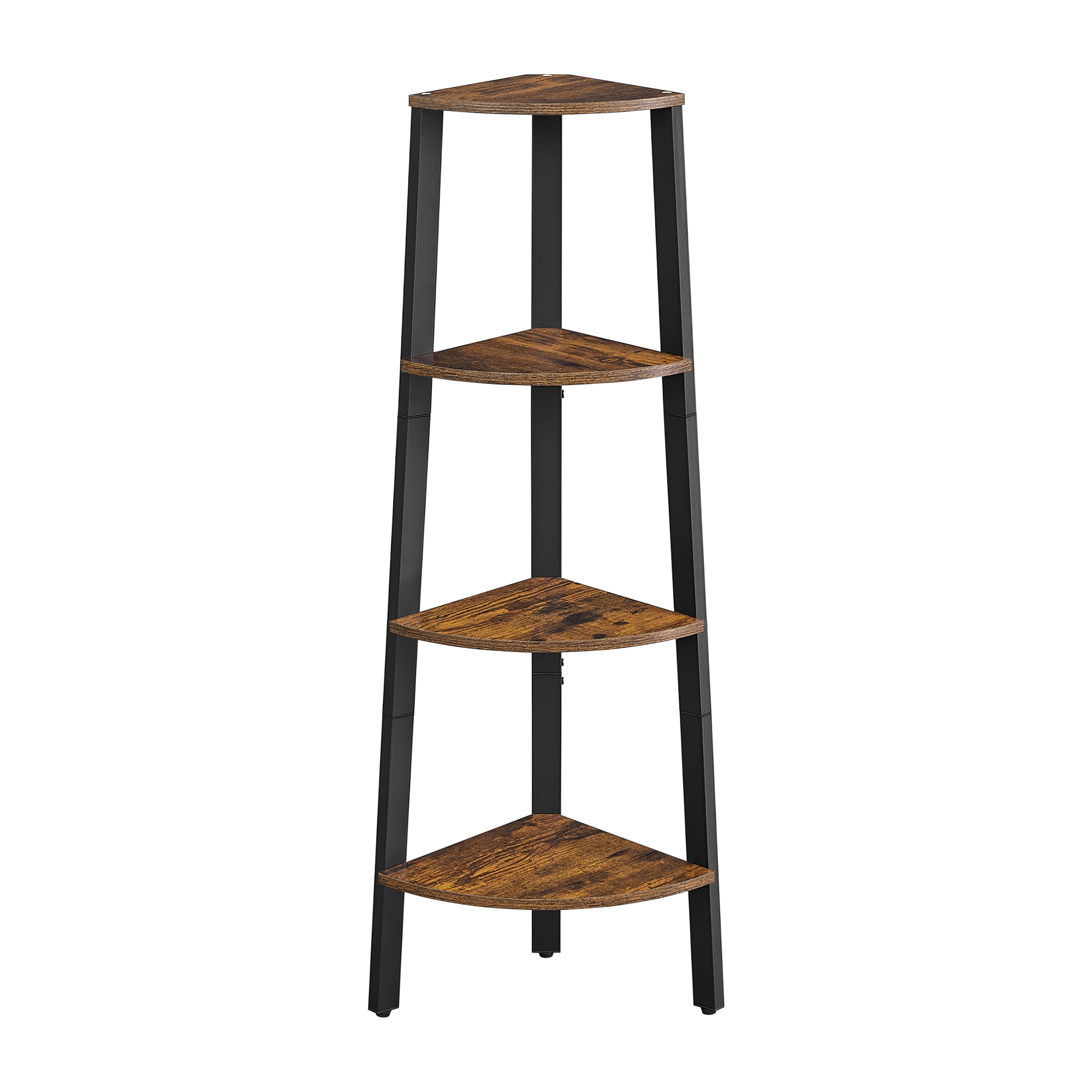 TEMU Corner Ladder Shelf Organizer | Space Saving Storage Rack For Living Room/bedroom/study, Plant Stand & Book Shelf, Sturdy Metal Frame | Brand,