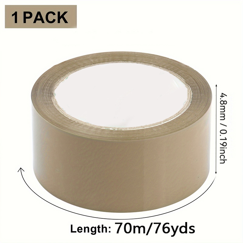 E-shop [Hochfestes Klebeband] Braunes Verpackungsklebeband 1.89In X 76Ft, strapazierfähig für Versand und Umzug, kompatibel mit Klebebandrollen, festes