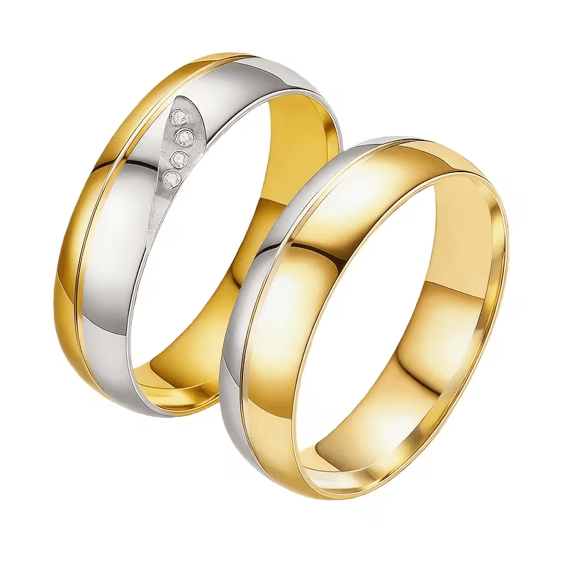 Luxury Tungsten Rings for Men and Women with Artificial Gemstones
