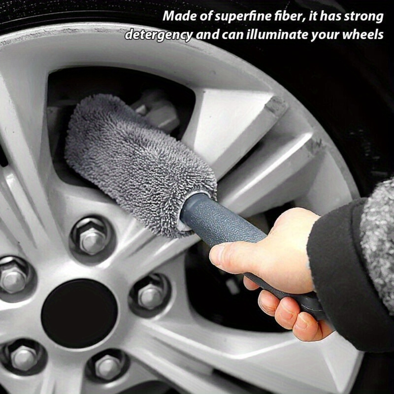

Car Wheel Cleaning Brush Tool, Ultra- Tire Automatic Washing And Cleaning, Soft Bristles