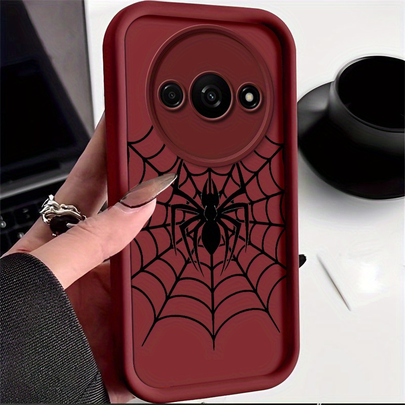 TEMU Suitable For Xiaomi Redmi A1/a2/ A2 /a3 Phone Case With Fully Wrapped Edges, Creative Tpu Anti Drop, Cool Spider Illustration