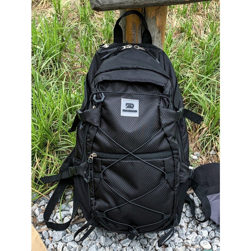 TEMU アウトドア登山用 コンカラー マルチポケット 学生用バックパック 大容量 巾着式 旅行 キャンプ 高品質 メンズバッグ 学校 休暇 ビーチ用
