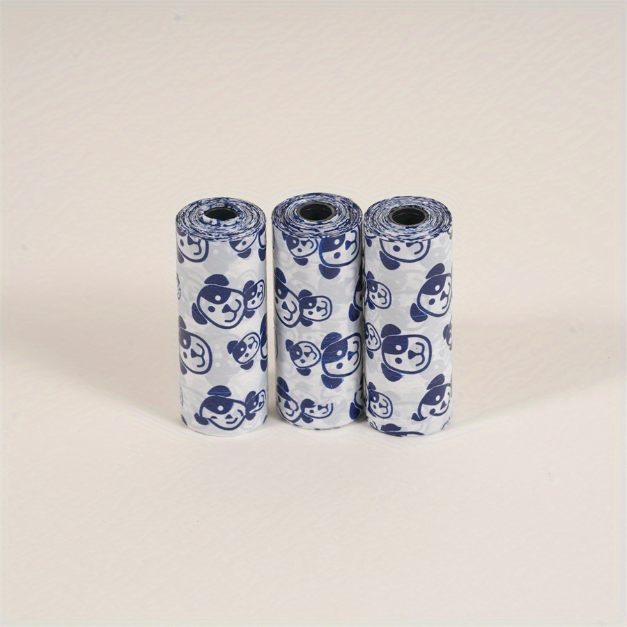 4 rolls of 60pcs of thickened dog   bags random style thickened and cute dog   bags feces pickup bags   scents   from   colors cute combinations suitable for cleaning all kinds of pet feces convenient pet cleaning