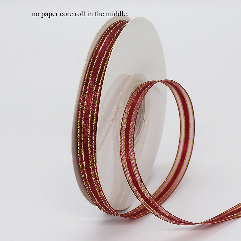 TEMU Nastro di raso con bordo da 1 cm, 7 , confezione regalo per fiori freschi, artigianato, creazione di fiocchi, decorazioni per feste di