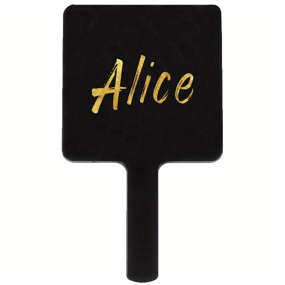 Customized Name Handheld Mirror with Handle