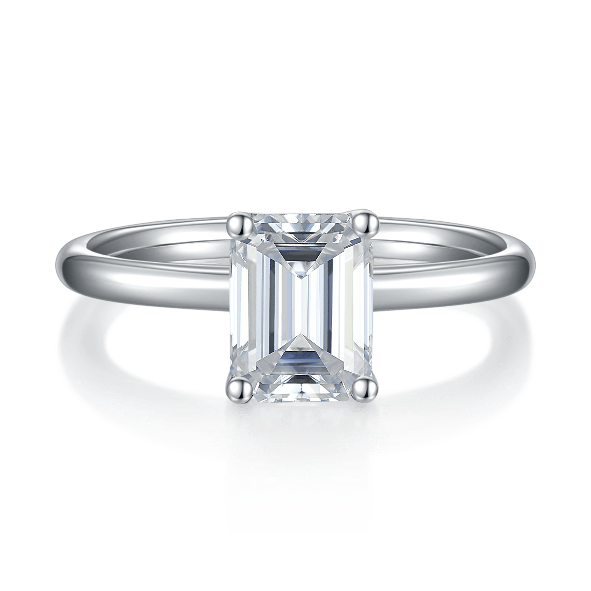 Women's S925 Silver Moissanite Wedding Engagement Ring