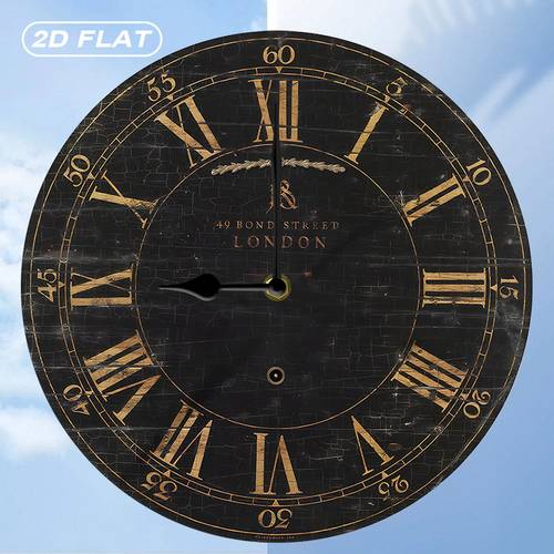 a single rustic farmhouse style wooden wall clock with a silent quartz movement decorating kitchens bedrooms living rooms or bathrooms as well as and offices it requires an aa battery which is not included