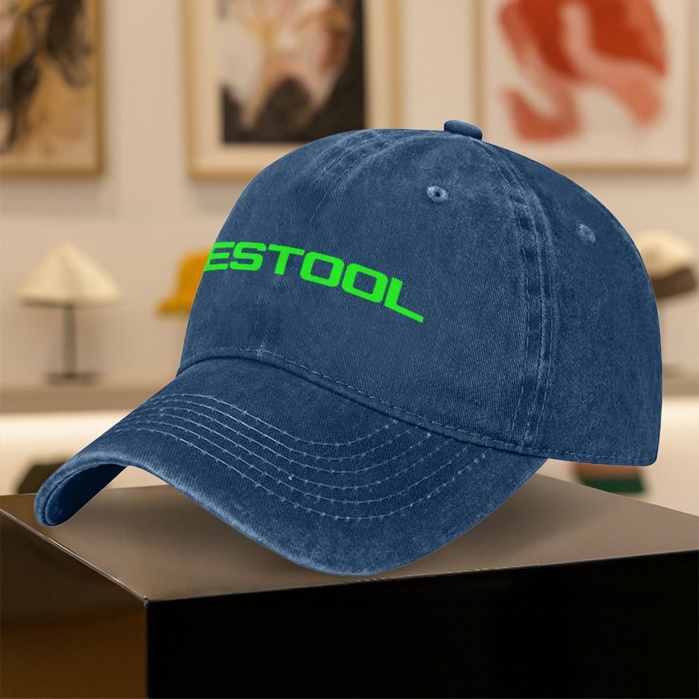 TEMU Classic Trendy Printed Festool Brand Baseball Cap, The Best Accessory For Men And Women Going Out, Stylish Classic Vintage Duckbill Cap, The