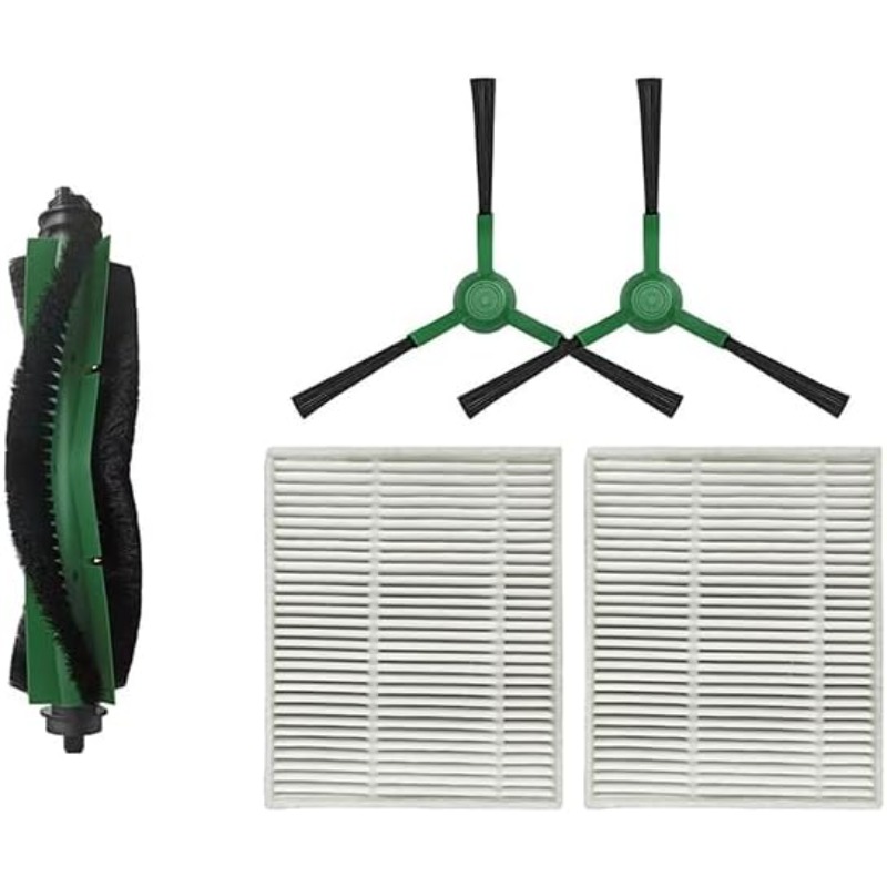 TEMU 5pcss Main Brush/filter Set, Compatible With Combo Essential 2/ Q052 (rvg-y1 Y0112/ Y0140/ Y0110 Q0120 Q011) 104/105 Vac/ 105 Combo Vacuum
