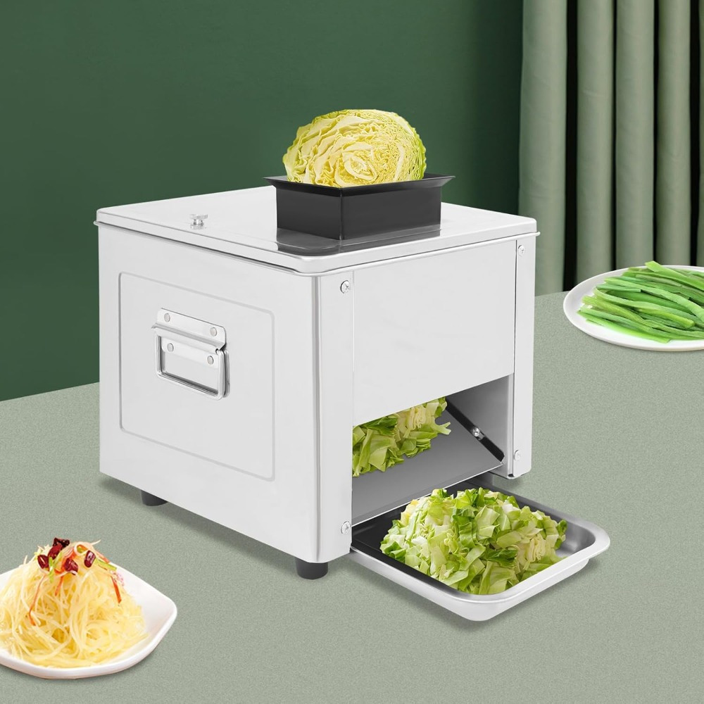 850W Commercial Meat Cutting Machine, Electric Slicer for Shredded Meat, Stainless Steel Blade of 0.59 Inches, Capable of Processing 330 Pounds Per Hour for Boneless Pork, Chicken, And Fish, Suitable for Home And Restaurant Kitchens