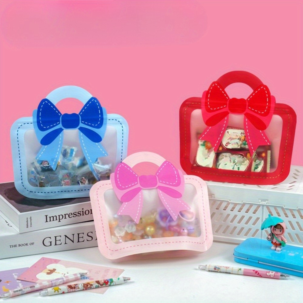 6 Boites Pochettes Cadeau Carton Blanc 7x10 Cm Avec Poignées Rangement