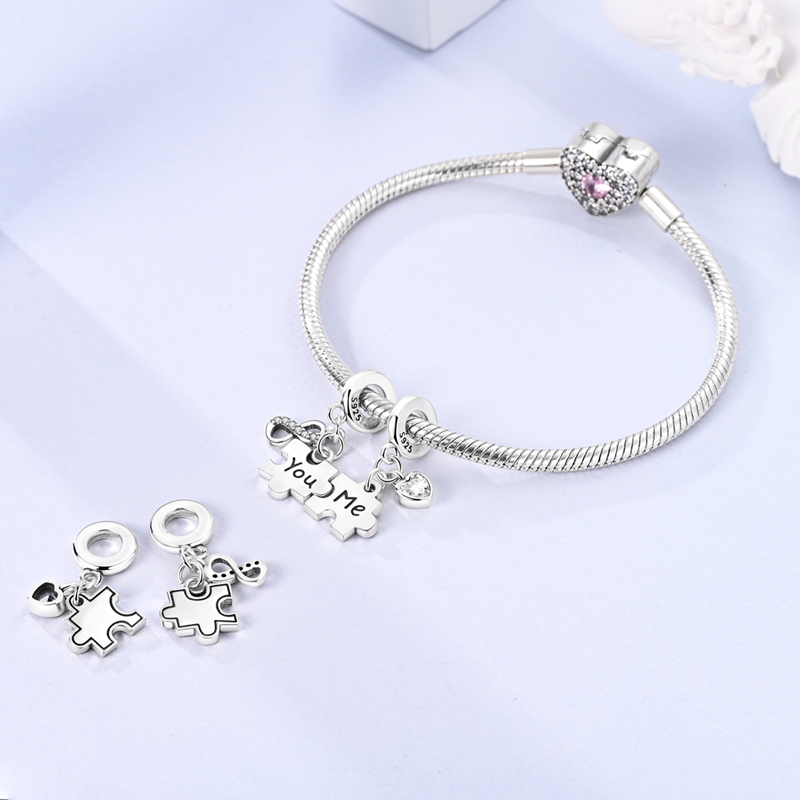 925 Silver Infinite Love Puzzle Pendant, Designer Gift
