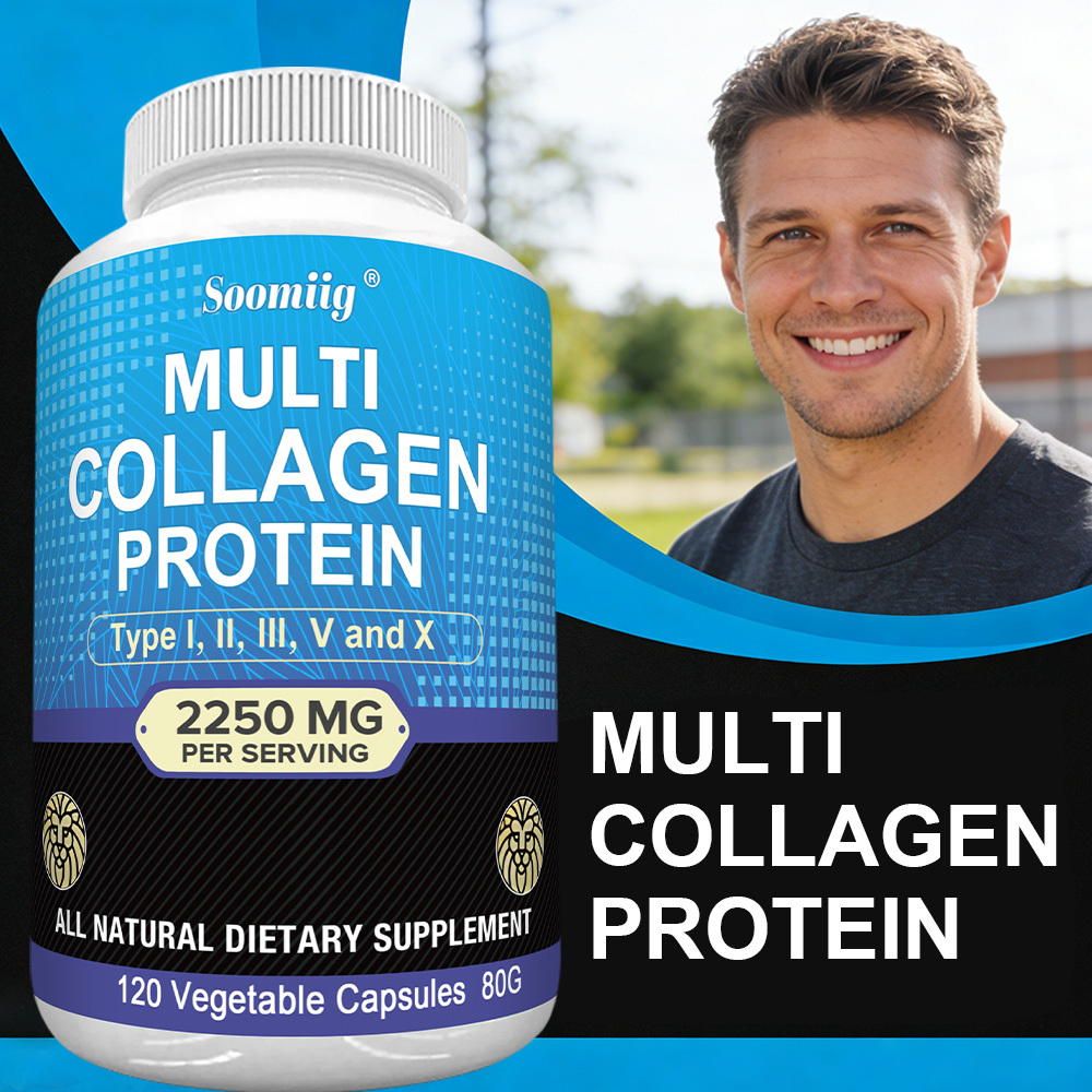 Collagen Protein Complex Supplement, 2 Bottles, 240 Capsules