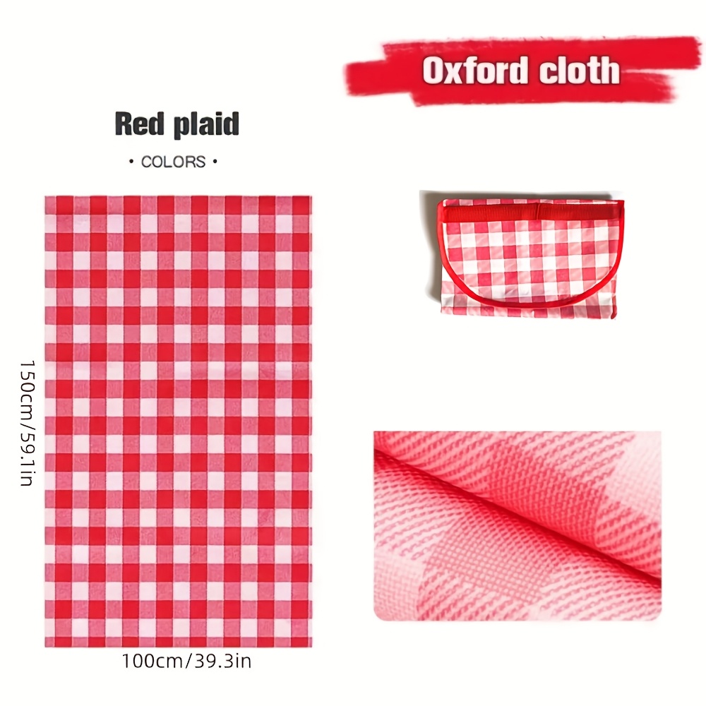 TEMU Random Picnic Placemats, Extra Large Picnic Blanket, Foldable Beach Blanket, Portable Placemats For Camping, Parks, Hiking, Lawns, And