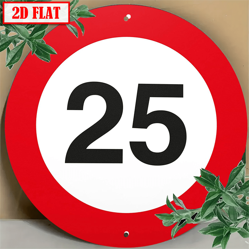 TEMU 2D Platte Houten 25e Verjaardag Muurdecoratie Klassiek Rood Zwart Bord Geen Nodig Perfect Cadeau voor Beste Vriendin Vriendin Milestone