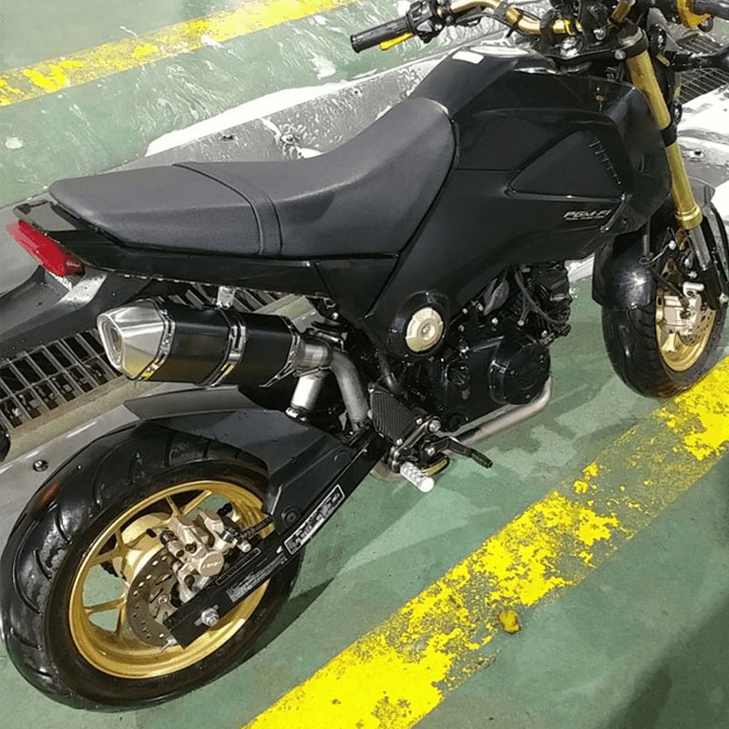 stainless steel motorcycle  125 exhaust pipe msx125 smallmiddle horizontal front exhaust pipe for msx125