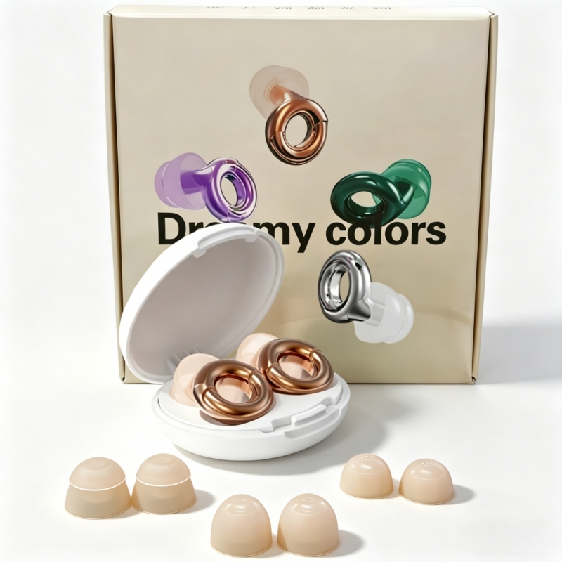 earplugs for sleep fashionable and reusable silicone earplugs that are washable come with multiple pairs of ear tips and a storage case suitable for     such as traveling working and   studying
