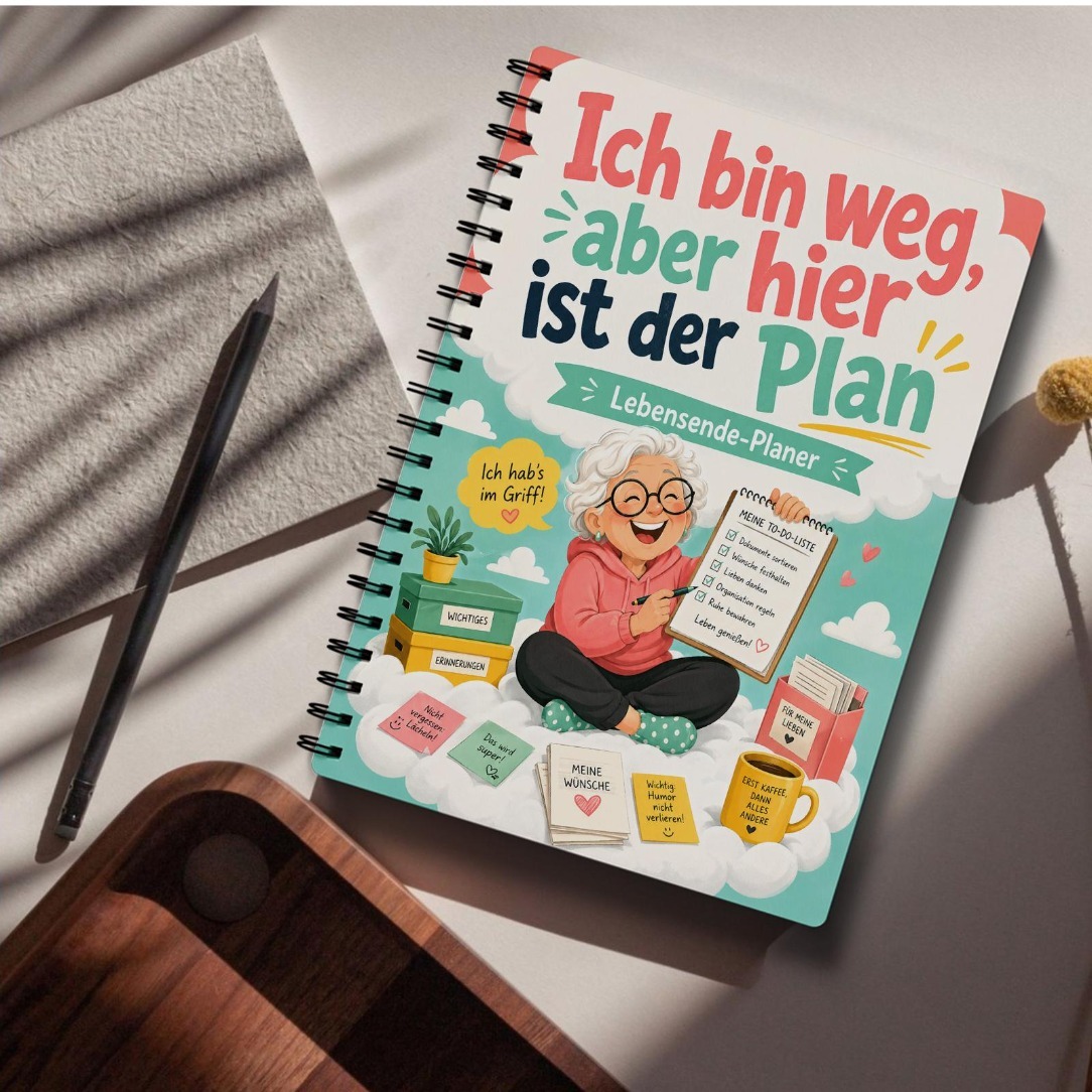 TEMU Planners German Edition - A German End-of-life Wishes Planning Handbook For The Elderly, An End-of- Checklist, Nursing Care Guide, Funeral Last
