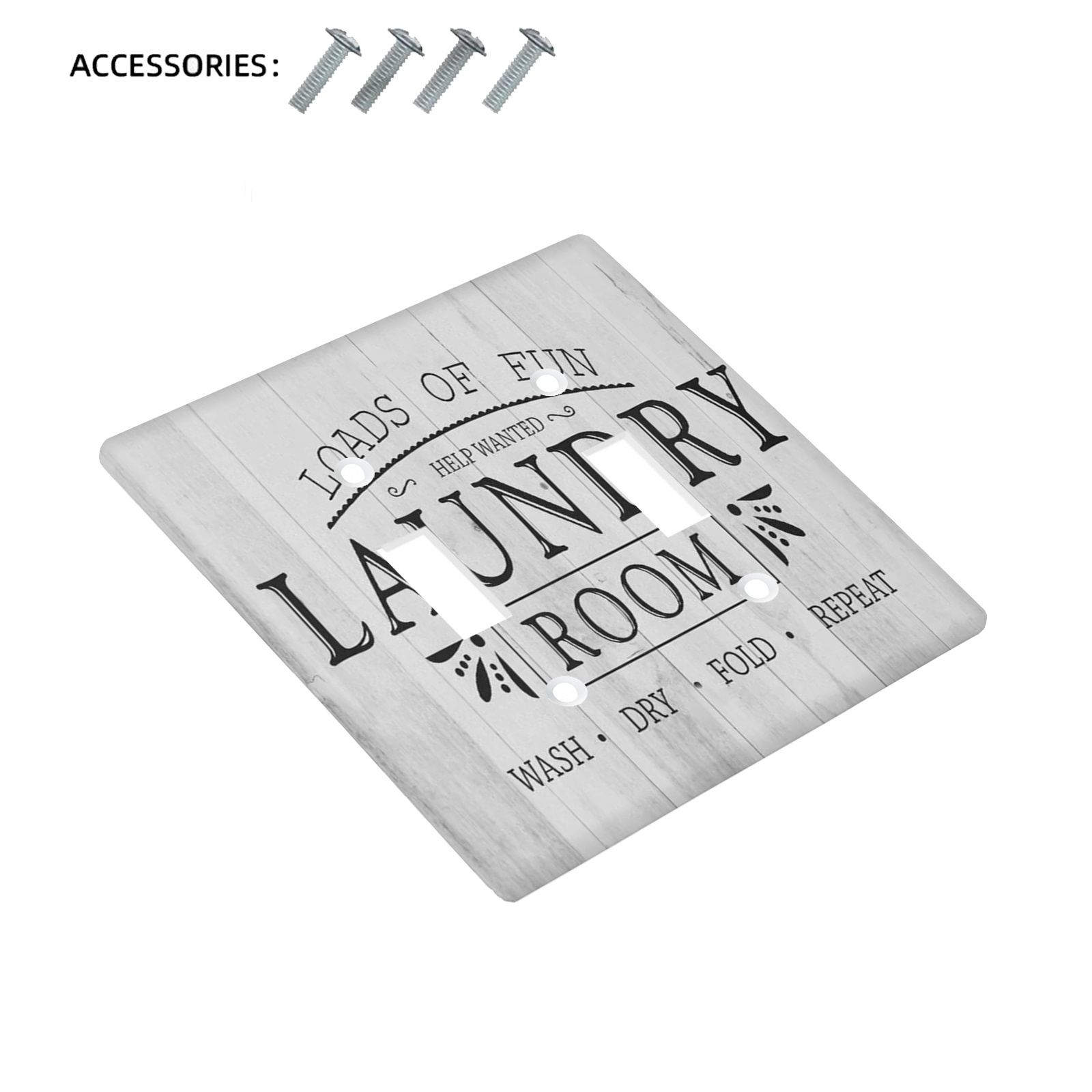 TEMU 1pc Plaque Murale Décorative Gang/2 Gang pour Charge de Linge, Plaque d'Interrupteur Moderne, Couvercle de Plaque d'Interrupteur pour Chambre à