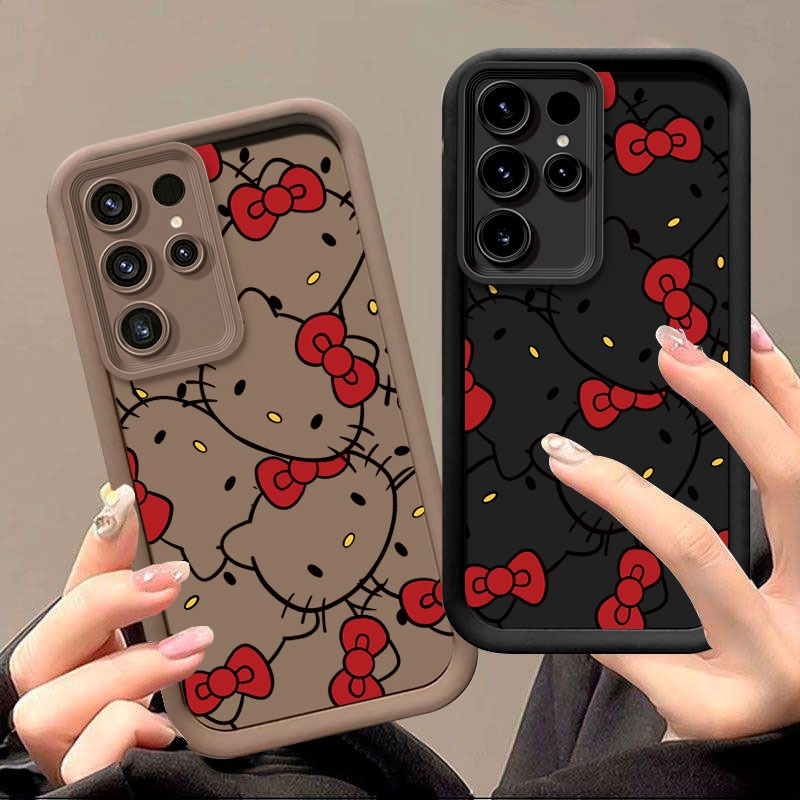 

Sanrio Creative Hellokitty Pattern Anti-fall Full Cover Mobile Phone Case S25 S24 S23 S22 S21 Ultra S23 S21 S20fe S21 S22 S23 S24 S25 Plus/a33 5g A53 5g