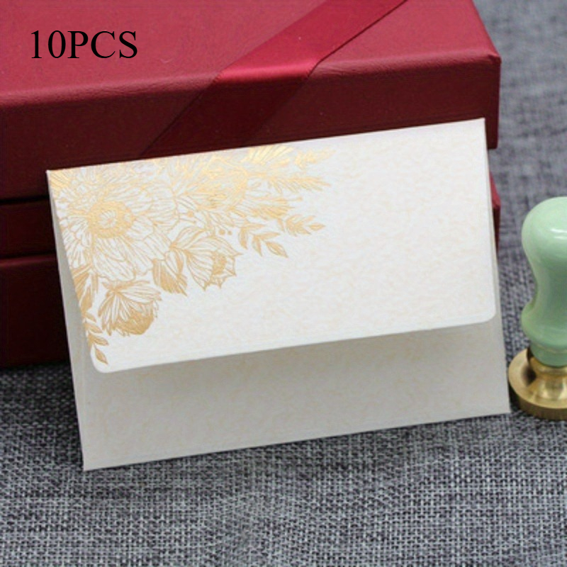 TEMU Envelopes In European Style, Small And Large – Elegant Wrapping For Gifts And Wedding Invitations Made From Thick, Foil-, And Pearlescent
