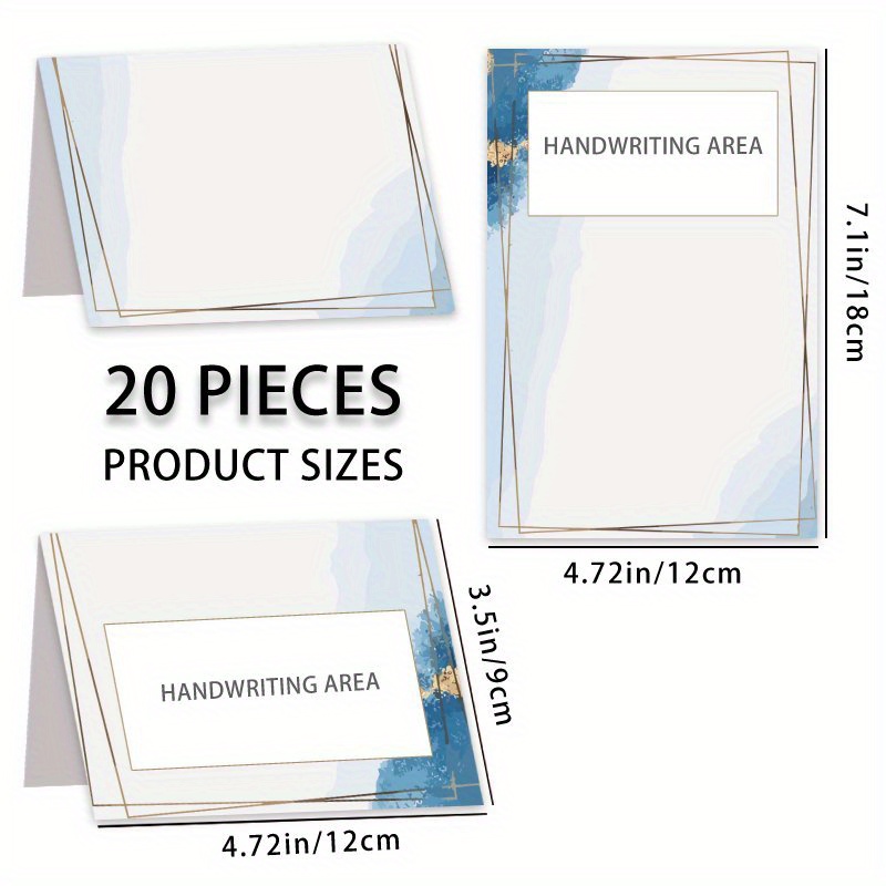 TEMU 20pcs, Graduation Season, Graduation Party, Student Banquet Card, Background Card, Graduation Card, New Student And Reserved Table Card, Paper