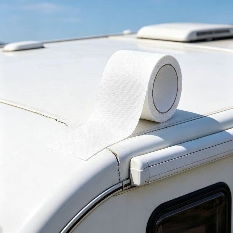 TEMU Mastic d'étanchéité pour toit de camping-car, 9 cm/3,54 pouces de large, pièces automobiles uniques, ruban de réparation -fuite, ruban de