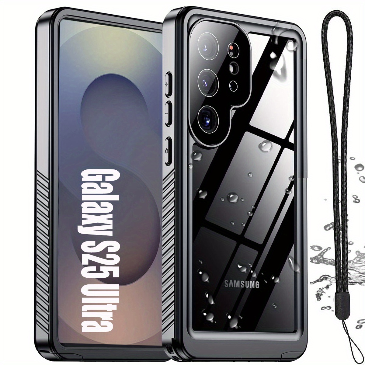 for Samsung Galaxy S25 Ultra/for Galaxy S25/for Galaxy S25 Plus Case Waterproof, Built-in [Screen + Camera Lens Protector][Underwater] Full Protection Heavy Duty Shockproof Anti-Scratched Phone Case
