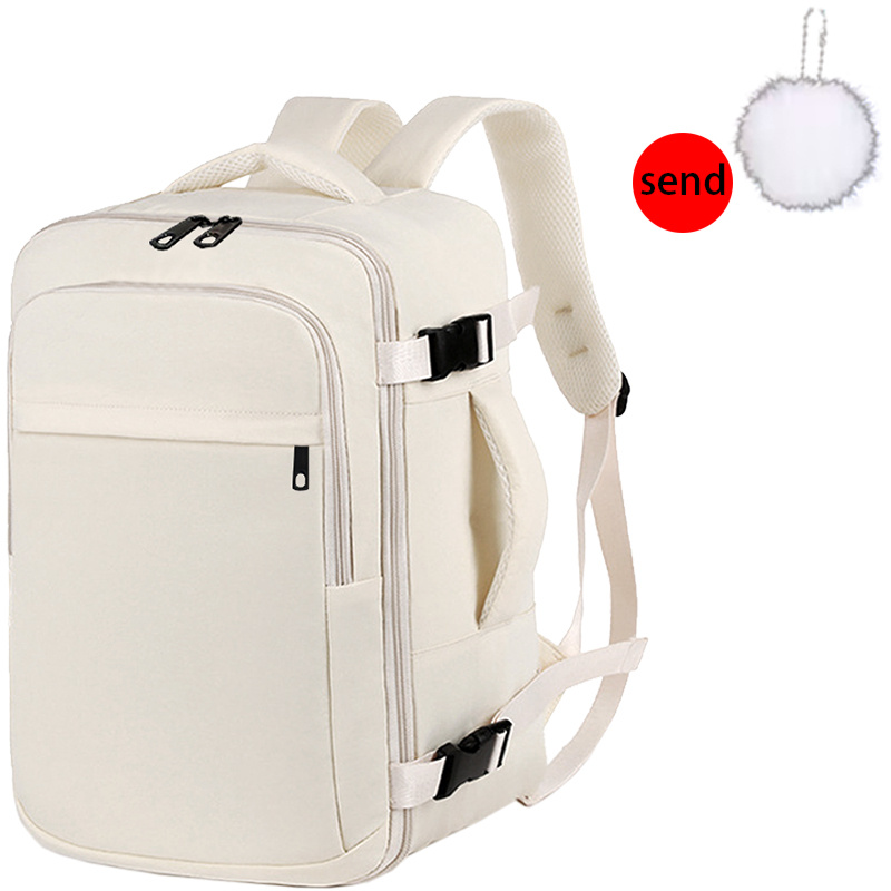 TEMU Laptop Backpack - 2pcs [1 Bag   1 Pendant] Spring/summer Versatile New Model Large Capacity Backpack, Suitable For Carrying Computers And Daily