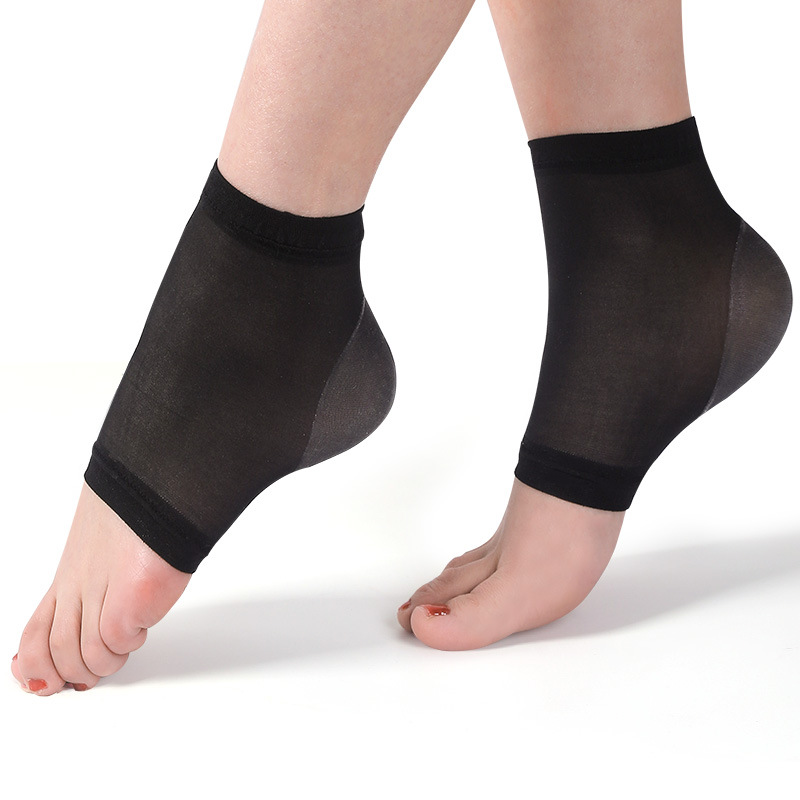 TEMU Heel Protection Sleeve Socks Breathable Spring Summer Autumn Ultra-thin Heel Cover Anti-cracking Stockings Heel Dry Crack Protection Sleeve