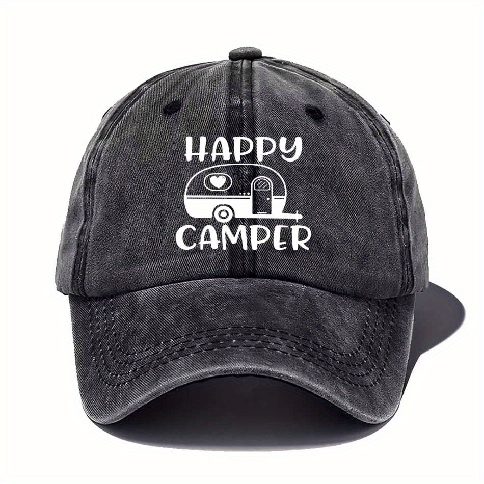 Image of Fashionable Duck Tongue Hat, Graffiti Theme, Casual Camping Atmosphere To Match