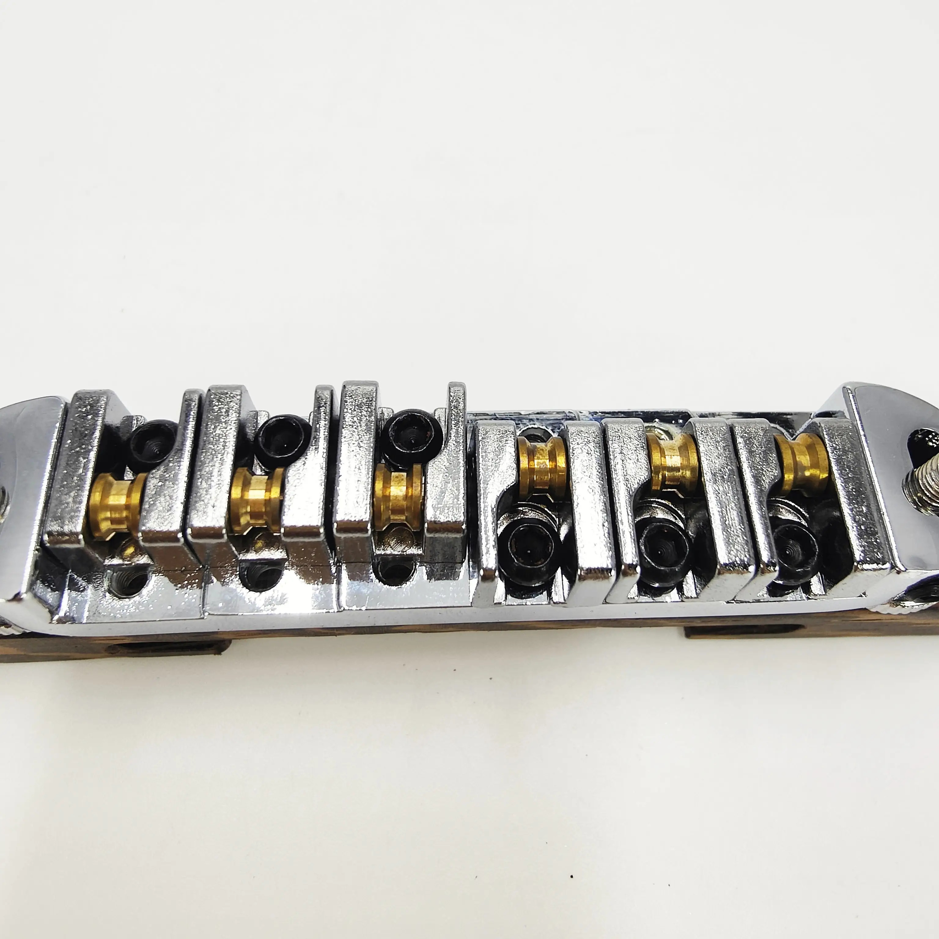 Premium Rosewood Jazz Bridge Set Jazz Electric Guitar Ball Bridge Rosewood Base Bridge Adjustable Traditional Saddle Golden and Silvery Black, Instrument Repair Parts, Guitar Bridge Replacement, Elegant Guitar Accessory, Classic Guitar Hardware, Handfinished Hardware, Highquality Saddle, Replacement Guitar Parts, Jazz Musicians, Guitar Technicians